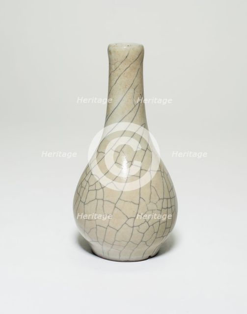 Bottle-Shaped Vase, Yuan dynasty or possibly Qing dynasty (1644-1911), Yongzheng period (1723-1735). Creator: Unknown.