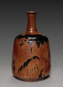 Bottle Vase: Seto Ware, first half of 17th century. Creator: Unknown