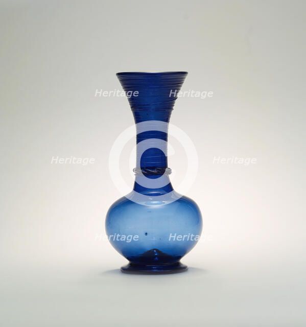 Bottle with a Globular Body, Iran, 19th century. Creator: Unknown.