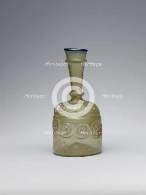 Bottle with Impressed Decorations, probably Iran, 10th-11th century. Creator: Unknown.