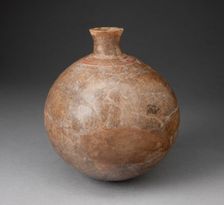 Bottle with Incised Feline Tooth Motif Around Neck, 650/150 B.C. Creator: Unknown