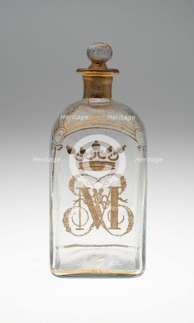 Bottle with Stopper, Spain, c. 1771. Creator: Unknown.