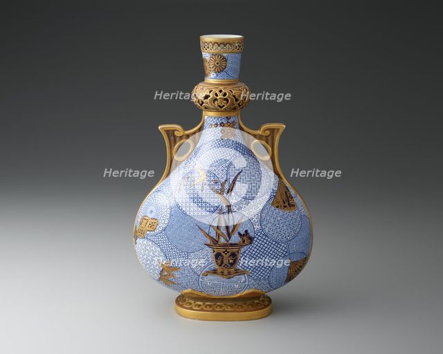 Bottle, Worcester, 1878. Creator: Royal Worcester.