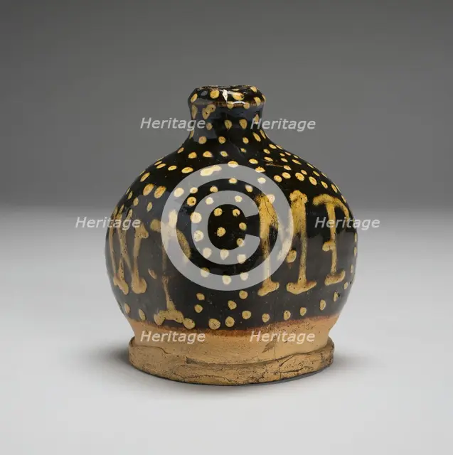 Bottle, Wrotham, 1700/25. Creator: Staffordshire Potteries.