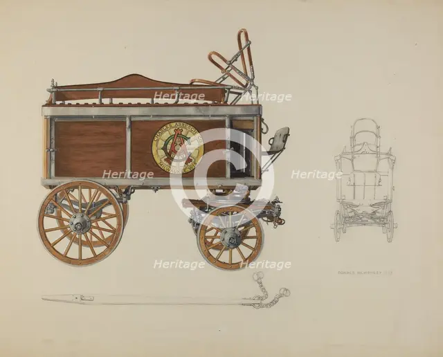 Bottler's Wagon, c. 1937. Creator: Donald Humphrey.