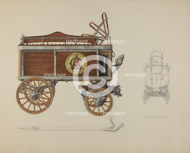 Bottler's Wagon, c. 1937. Creator: Donald Humphrey.