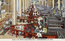 Bottling plant, Anheuser-Busch brewery, St Louis, Missouri, USA, 1933