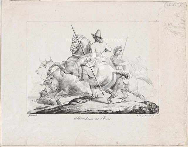 Bouchers de Rome, 1817. Creator: Theodore Gericault.