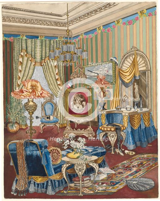 Boudoir, c. 1931. Creator: Perkins Harnly.