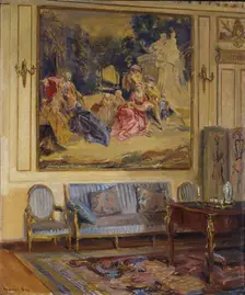 Boudoir, Chateau de Chaalis, 1914. Creator: Walter Gay