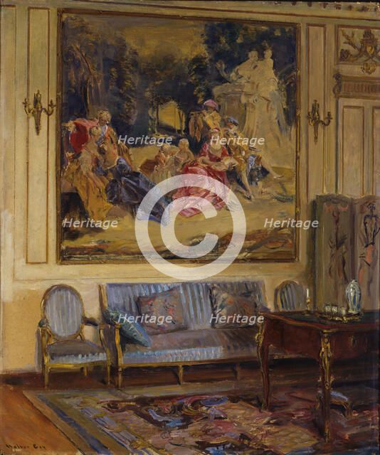 Boudoir, Chateau de Chaalis, 1914. Creator: Walter Gay.
