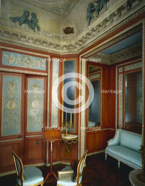 Boudoir from Hotel dHocqueville, Rouen, c. 1785. Creator: Fixon Firm (French), attributed to ; François Guéroult (French, 1745-1804), attributed to.