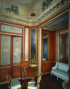 Boudoir from Hotel dHocqueville, Rouen, c. 1785. Creator: Fixon Firm (French), attributed to ; François Guéroult (French, 1745-1804), attributed to