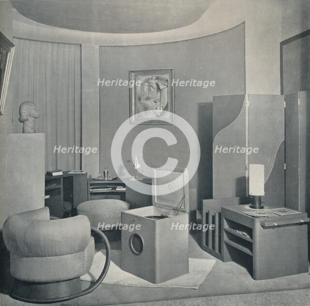 'Boudoir from the Salon des Artistes Decorateurs, 1929, by DIM', c1930.