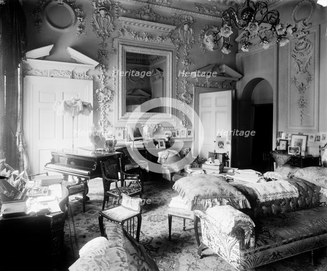Boudoir in the Mansion House, City of London, c1897. Artist: Alfred Newton & Sons