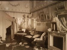 Boudoir of Empress Alexandra Fyodorovna after the Storming the Winter Palace, 1917