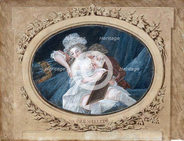 Boudoir scene. Creator: Mallet, Jean-Baptiste (1759-1835).