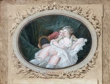 Boudoir scene. Creator: Mallet, Jean-Baptiste (1759-1835)