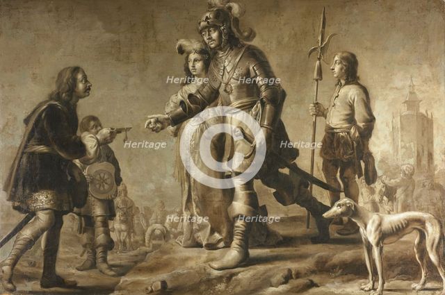 Boudewijn van Heusden (830-870) and his Wife Sophia Receiving Homage from the..., c.1626, c.1626. Creator: Unknown.