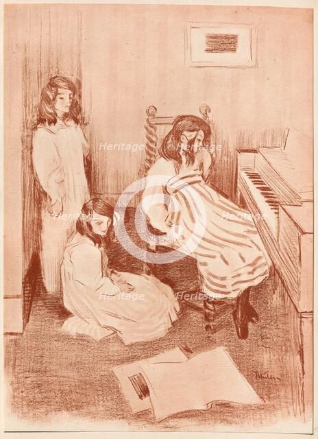 Bouderie, 1898. Creator: Alfredo Müller (Italian, 1869-1940); Imprimerie Champenois.