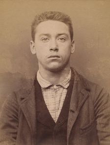 Boulnois. Paul, Cyprien. 20 ans, né à Paris Ille. Employé de commerce. Anarchiste. 6/3/94., 1894. Creator: Alphonse Bertillon