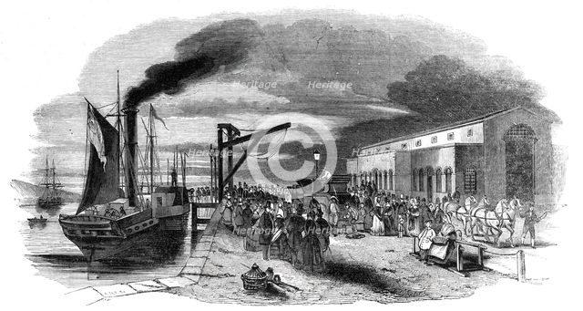 Boulogne - Embarkation of the Indian Mail, 1844. Creator: Unknown.