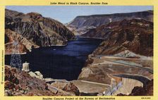 Boulder Dam and Lake Mead, Arizona/Nevada, USA, 1940
