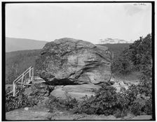 Boulder Rock and Hotel Kaaterskill, Catskill Mountains, N.Y., (1902?). Creator: Unknown