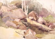 Boulders on a Hillside, c1840s. Creator: John Phillip