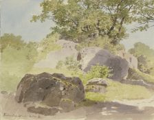 Boulders near Falkenstein, 1877. Creator: Carl Theodor Reiffenstein