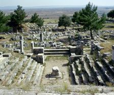 Bouleuterion (senate house), Priene, Agora, Ionia, Anatolia, Turkey, 2nd century (1999). Creator: Unknown