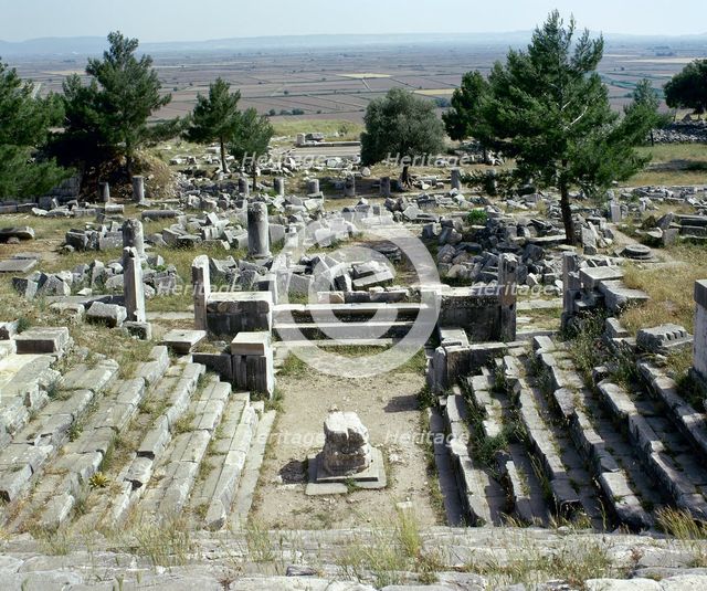 Bouleuterion (senate house), Priene, Agora, Ionia, Anatolia, Turkey, 2nd century (1999). Creator: Unknown.