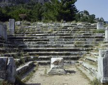 Bouleuterion (senate house), Priene, Agora, Ionia, Anatolia, Turkey, 2nd century (1999). Creator: Unknown