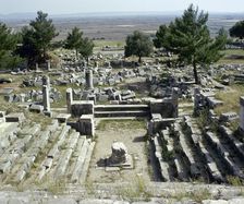 Bouleuterion (senate house), Priene, Agora, Ionia, Anatolia, Turkey, 2nd century (1999). Creator: Unknown