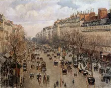 Boulevard Montmartre in Paris 1897. Artist: Camille Pissarro