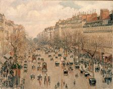 Boulevard Montmartre, sunny afternoon, 1897. Creator: Camille Pissarro