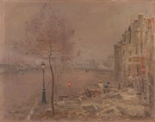 Boulevard Berthier, evening, c1890. Creator: Alexandre Gaston Guignard