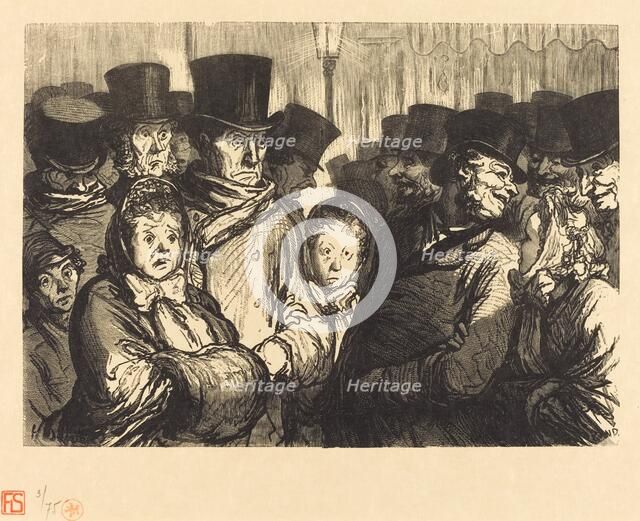 Boulevard du Temple a minuit, 1862. Creator: Charles Maurand.