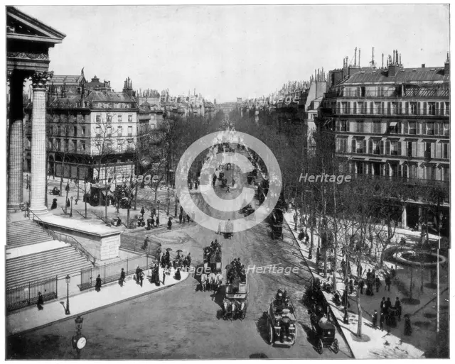 Boulevard de la Madeleine, Paris, late 19th century. Artist: John L Stoddard