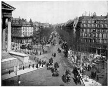 Boulevard de la Madeleine, Paris, late 19th century. Artist: John L Stoddard