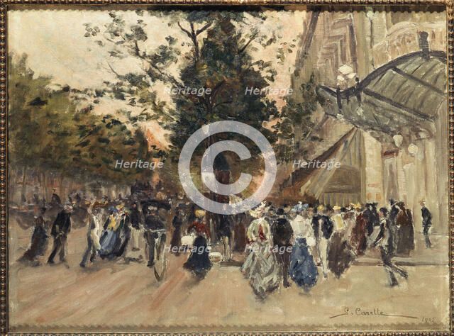 Boulevard des Capucines, 1905. Creator: Georges-Emile Carette.