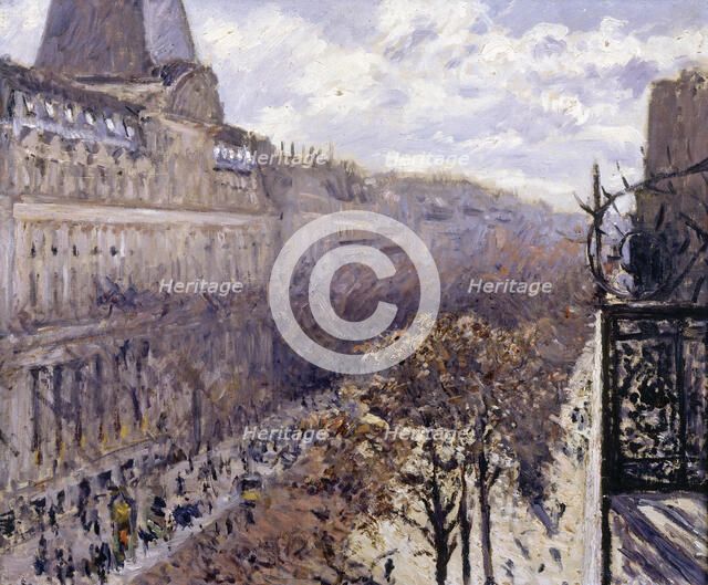 Boulevard des Italiens, 1880. Creator: Caillebotte, Gustave (1848-1894).