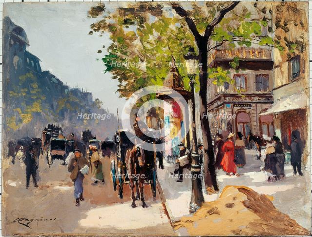 Boulevard des Italiens, c1900. Creator: Emile Cagniart.