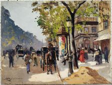 Boulevard des Italiens, c1900. Creator: Emile Cagniart