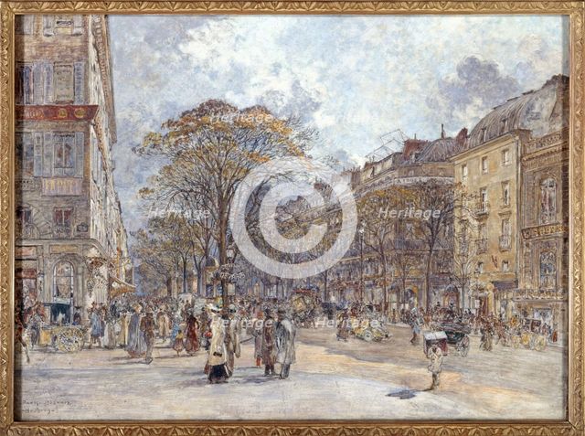 Boulevard des Italiens, in morning light, between 1902 and 1903. Creator: Frederic Houbron.