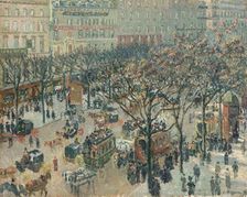 Boulevard des Italiens, Morning, Sunlight, 1897. Creator: Camille Pissarro