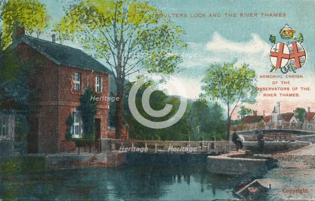 'Boulters Lock and the River Thames', c1910. Artist: Unknown.