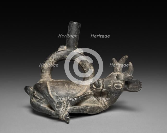 Bound Deer Effigy Vessel, 1000-1460s. Creator: Unknown.
