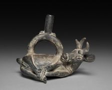 Bound Deer Effigy Vessel, 1000-1460s. Creator: Unknown