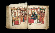 Bound Manuscript: The Miracles of Mary (Te'amire Maryam), Ethiopia, Late 17th century. Creator: Unknown